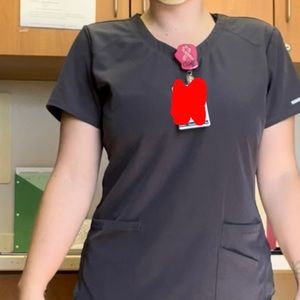 Sketchers charcoal gray scrubs